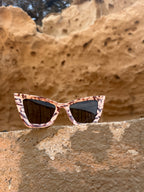 Zara Cat Eye Sunglasses - Marble