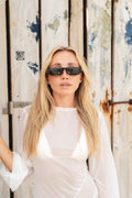 Maris Half Rim Sunglasses - Black