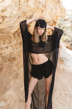 Sasha Crochet Hat - Noir