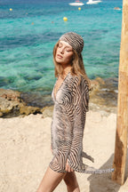 Isla Zebra V Neck Mini