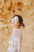 Nina Rimless Oval Sunglasses - Moonshine